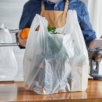 Túi áo thun trắng cỡ lớn không in Choice - Thùng 500 cái