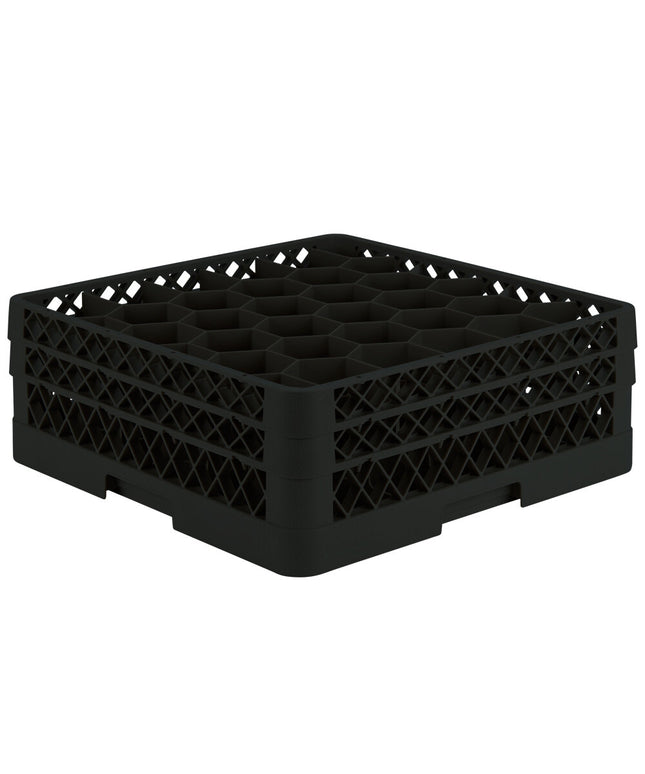 Giá đựng ly 30 ngăn màu đen Vollrath Traex® Rack Max TR12HH cỡ đầy đủ cao 16,2 cm