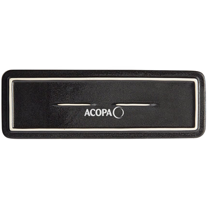 Đĩa chữ nhật phẳng sứ mờ đen vân Acopa Heika 33,5 x 11,4 cm - Thùng 12 cái