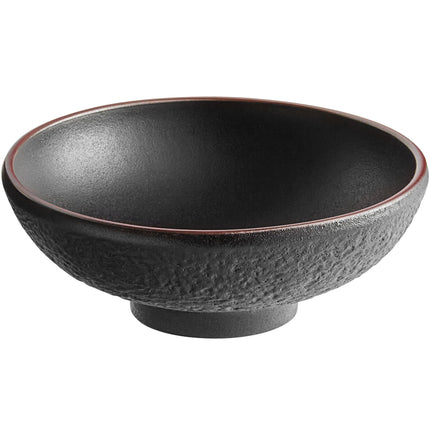 Tô gốm sứ Acopa Heika vân nhám đen 1 lít - Thùng 12 cái