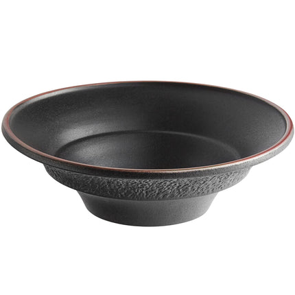Tô mì đá gốm vành rộng đen mờ có vân Acopa Heika 2,1 lít - Thùng 6 cái