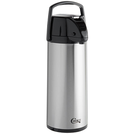 Bình ủ cà phê inox lót thủy tinh Choice 2,5 lít cần gạt