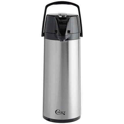 Bình ủ cà phê inox lót thủy tinh Choice 2,5 lít cần gạt