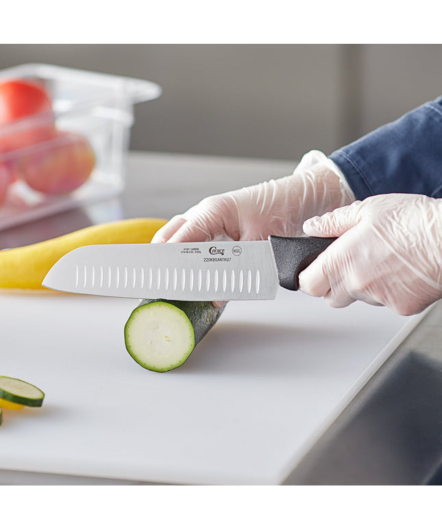 Dao bếp Santoku Choice 18 cm lưỡi Granton cán đen