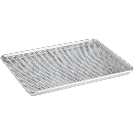 Vỉ làm nguội dây thép mạ crôm có chân Choice 30 x 42 cm cho khay nướng nửa khổ