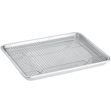 Vỉ làm nguội dây thép mạ crôm có chân Choice 22 x 30 cm cho khay nướng 1/4 khổ