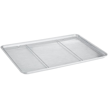 Vỉ tráng men / làm nguội dây thép mạ crôm có chân Choice 42 x 62 cm cho khay nướng nguyên khổ