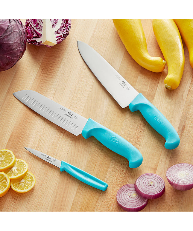 Bộ dao Choice 3 món cán xanh dương neon