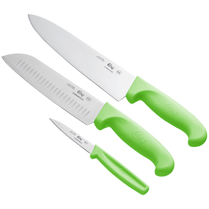 Bộ dao Choice 3 món cán xanh lá neon