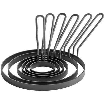 Bộ khuôn chiên trứng chống dính Vigor tay cầm phủ xám - Vỉ 6 cái