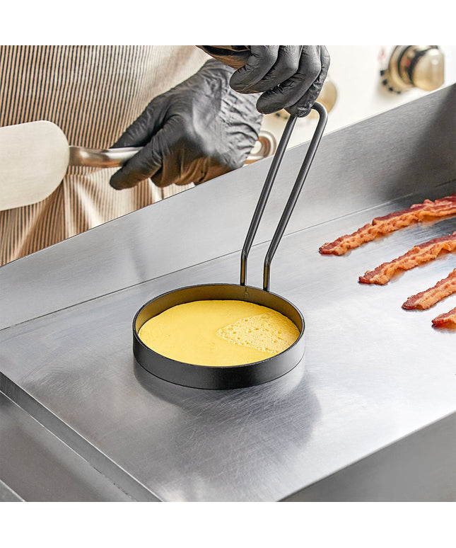 Khuôn tạo hình Vigor 12,7 cm chống dính Egg Ring xám tay cầm bọc