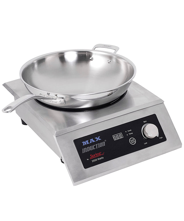 Bếp từ chảo wok Spring USA SM-351WCR-6 MAX kèm chảo Primo - 208-240V, 3500W