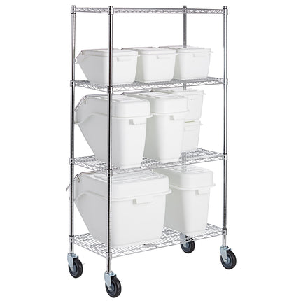 Bộ kệ thùng đựng nguyên liệu Baker's Lane 46 x 91 cm kèm 9 thùng kẹp gài