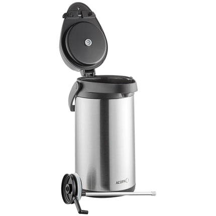 Bình ủ cà phê inox lót inox Acopa 4 lít cần gạt kim loại