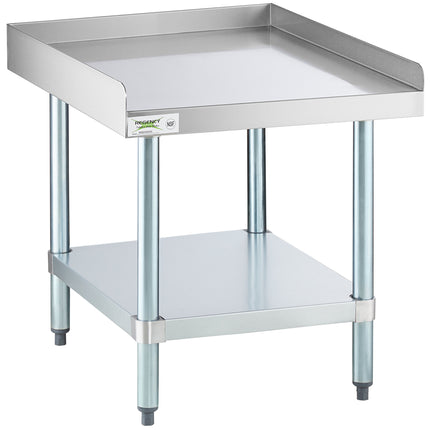 Bàn đỡ thiết bị thép không gỉ 16 gauge Regency 76 x 61 cm kèm kệ dưới mạ kẽm