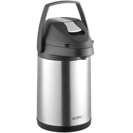 Bình ủ cà phê inox lót inox Acopa 3 lít cần gạt kim loại