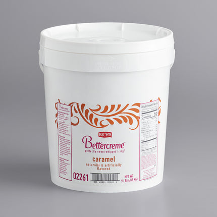 Kem tươi đánh bông Rich's Bettercreme vị caramen - 4,1 kg xô