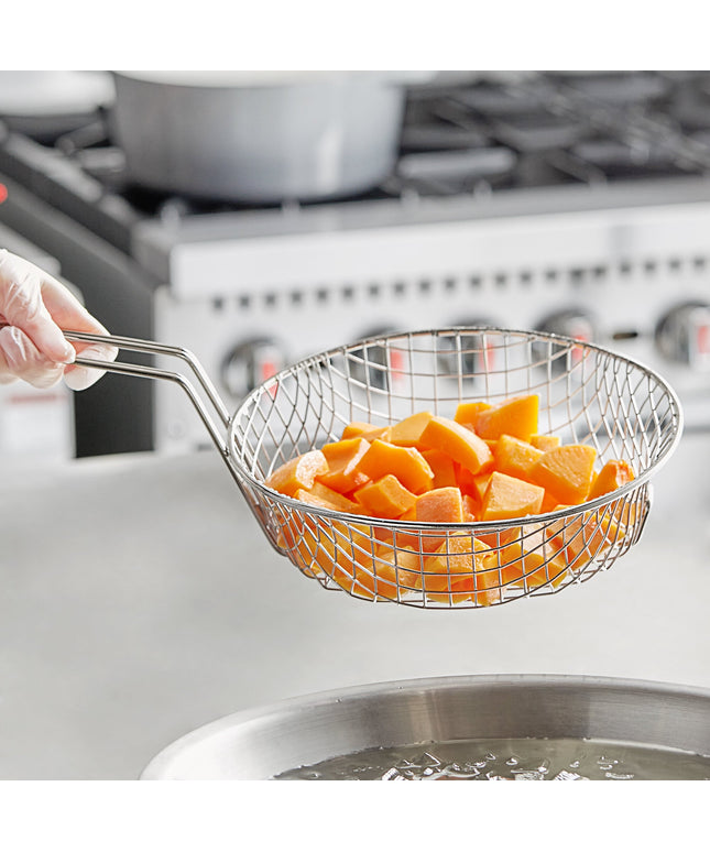 Rổ ẩm thực lưới thô tròn mạ niken Choice 24 cm