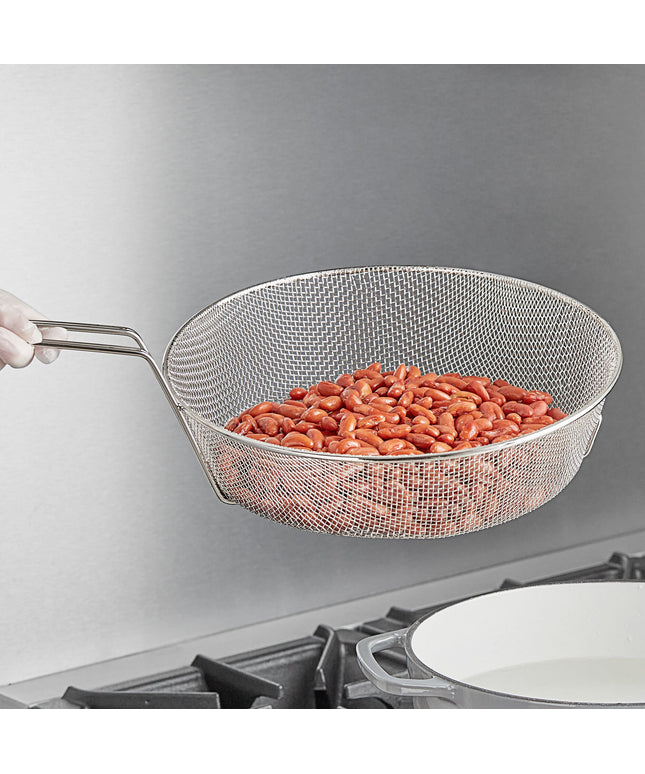 Rổ ẩm thực lưới mịn mạ nickel tròn Choice 30 cm