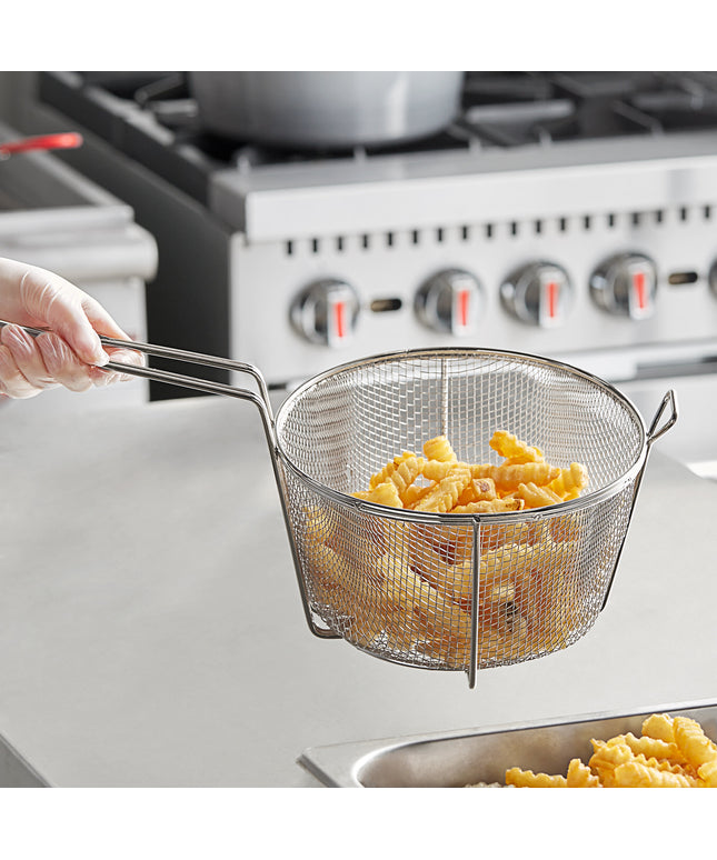 Rổ chiên tròn mạ niken lưới vừa Choice 22 cm có móc trước