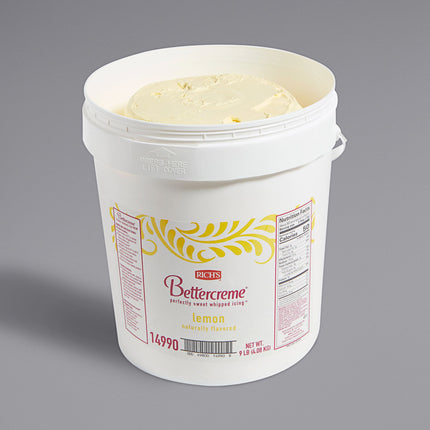Kem phủ bánh vị chanh vàng Rich's Bettercreme - Xô 4,1 kg