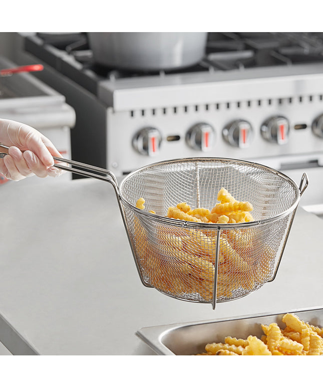 Rổ chiên tròn mạ niken lưới vừa Choice 24 cm có móc trước