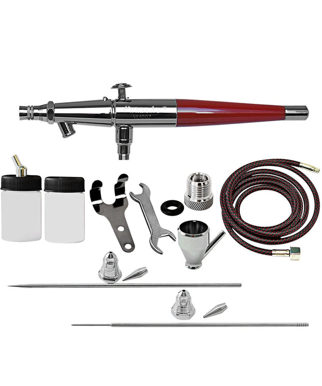 Bộ súng phun màu Paasche VL-3AS tác động kép hút xi phông kèm 3 đầu