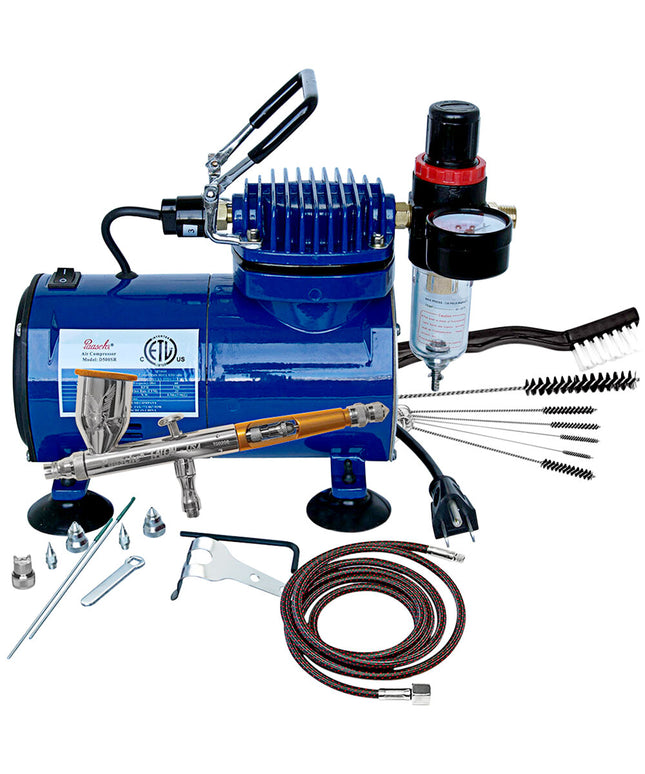 Máy phun màu và máy nén khí tác động kép cấp trọng lực Paasche TG-100D