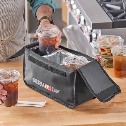 Túi giao hàng giữ nhiệt nhỏ ServIt đựng 3 ly nước hoặc bánh mì - 30 x 14 x 18 cm
