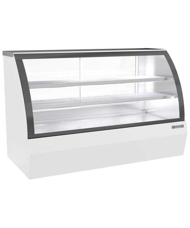 Tủ trưng bày bánh / deli lạnh kính cong màu trắng Beverage-Air CDR6HC-1-W 185 cm