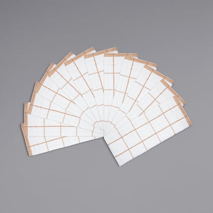 Khăn bếp cotton ô vuông màu be trắng Cooks Linen 907 g 63,5 x 38,1 cm - Gói 12 cái