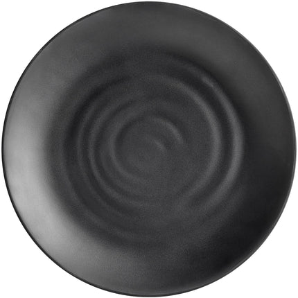 Đĩa tròn melamine GET BF-12-BK Nara 30 cm màu đen mờ - Thùng 12 cái