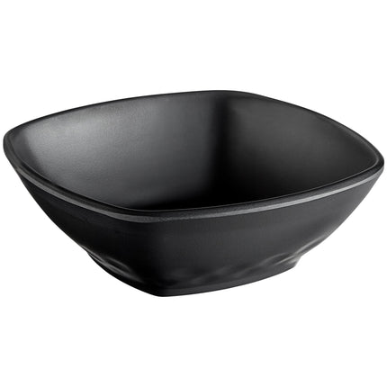 Tô vuông melamine đen mờ GET Nara B-601-BK 355 ml - Thùng 24 cái
