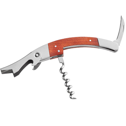 Đồ khui rượu vang bồi bàn Acopa tay cầm gỗ