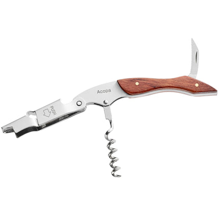 Đồ khui rượu vang bồi bàn Acopa Flex tay cầm gỗ hồng
