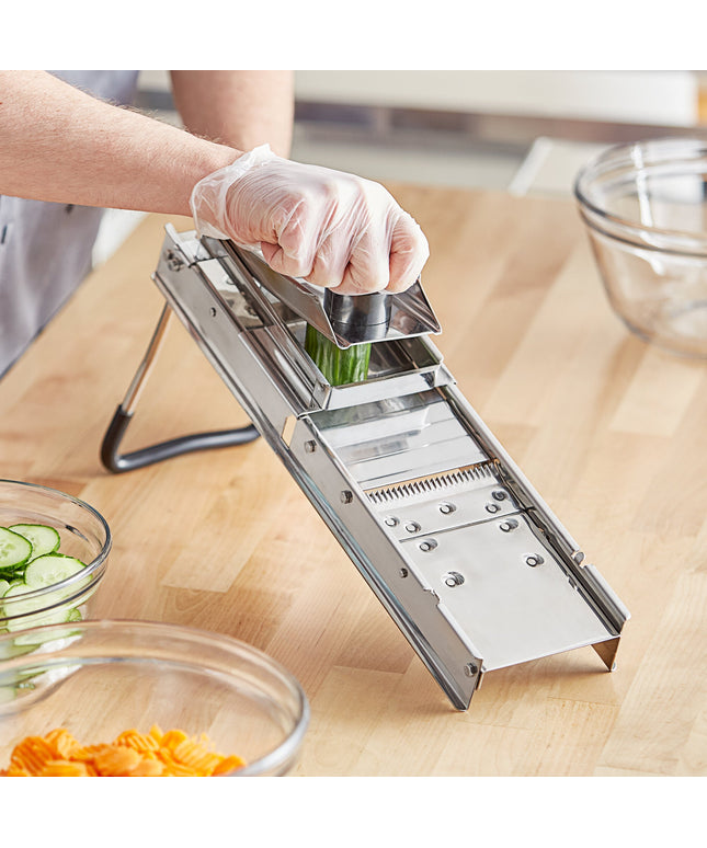 Máy bào mandoline inox 2 lưỡi tích hợp kèm bộ 3 lưỡi cắt sợi Choice