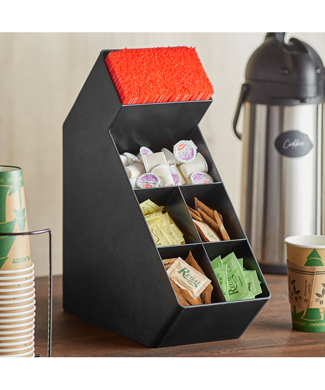 Giá đựng gia vị để bàn nhựa đen Choice