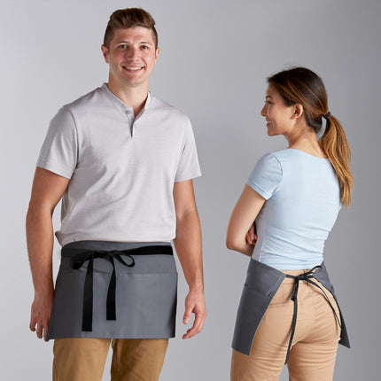 Tạp dề nửa eo pha polyester-cotton màu đen Choice