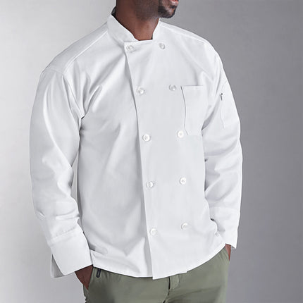 Áo bếp tay dài unisex có thể tùy chỉnh Uncommon Chef Classic 0402 màu trắng - L