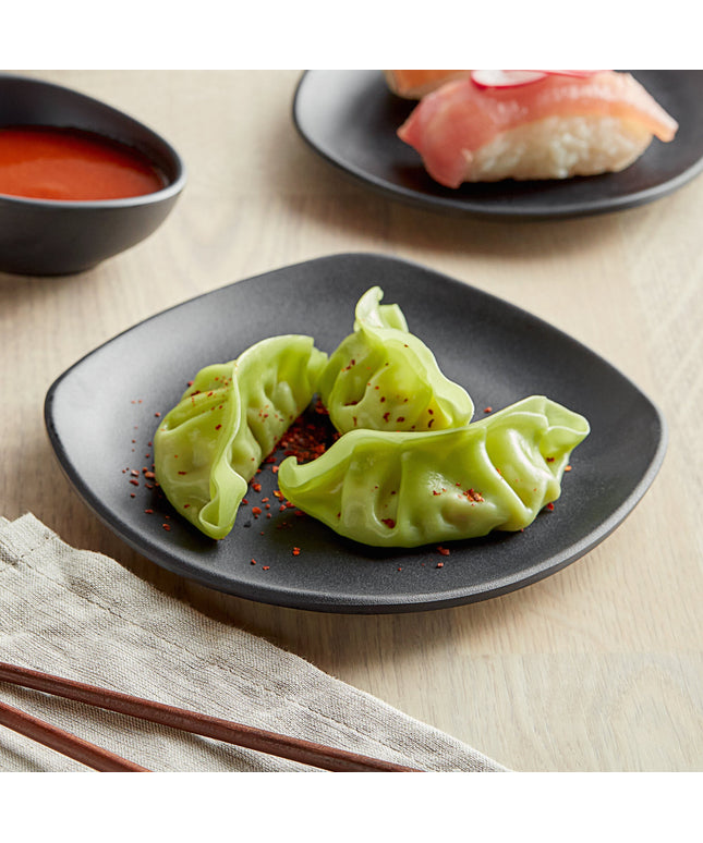 Đĩa vuông melamine đen mờ GET P-500-BK Nara 15 cm - Thùng 24 cái