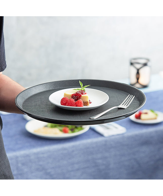 Khay phục vụ chống trượt Choice đen hình tròn Ø 36 cm - Thùng 12 cái