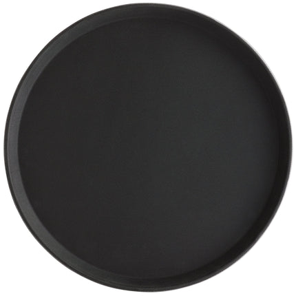 Khay phục vụ chống trượt nhựa PP Choice đen hình tròn Ø 41 cm - Thùng 12 cái