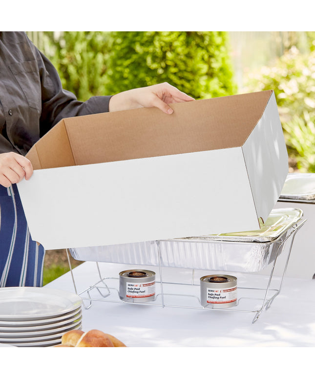 Tấm chắn gió bếp cồn dùng một lần Choice 53 x 34 x 19 cm màu trắng - Bó 10 cái