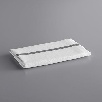Khăn bếp cotton sọc màu đen trắng Choice 680 g 66 x 38,1 cm - Gói 12 cái