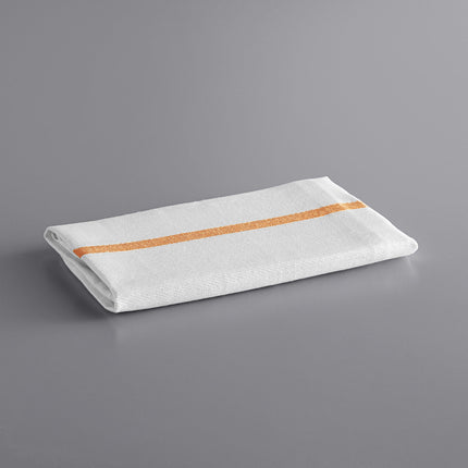 Khăn bếp cotton sọc màu vàng đồng trắng Choice 680 g 66 x 38,1 cm - Gói 12 cái