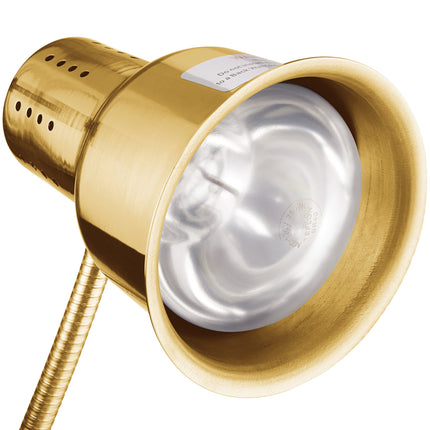 Bộ trạm cắt thịt đèn sưởi, thớt và khay hứng Avantco cao 99 cm - Màu vàng đồng, 120V, 250W