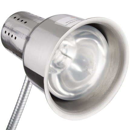 Bộ quầy cắt thịt Avantco với đèn sưởi thép không gỉ 61 cm, thớt và khay hứng - 120V, 250W