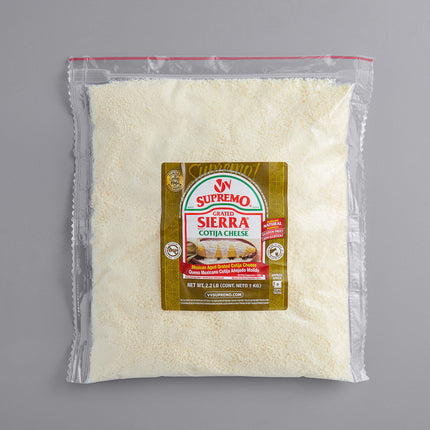 Phô mai Cotija vụn V&V Supremo 1 kg - Thùng 6 gói