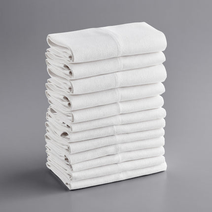 Khăn bếp cotton màu trắng Choice 680 g 66 x 38,1 cm - Gói 12 cái