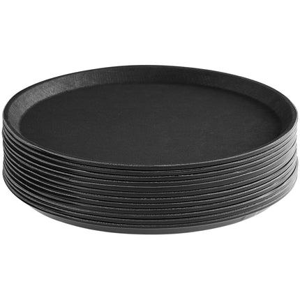 Khay phục vụ chống trượt Choice đen hình tròn Ø 36 cm - Thùng 12 cái